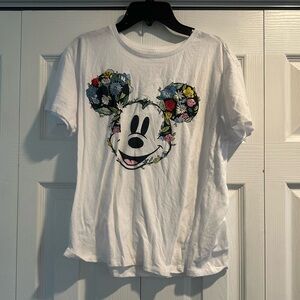Mickey Mouse Flower Shirt